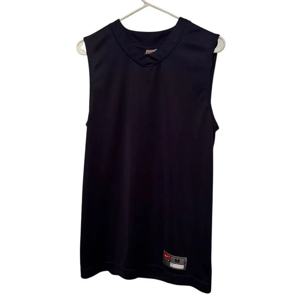 Nike Team Size Medium Navy Blue Sleeveless Jersey